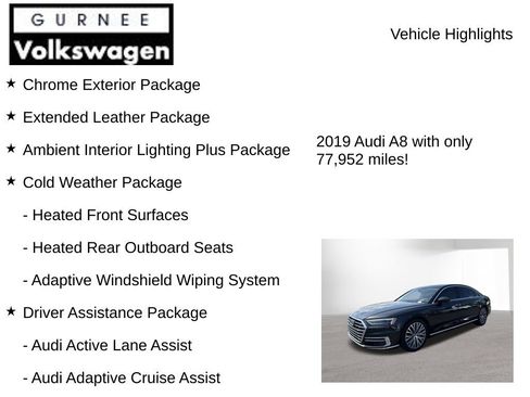 Used 2019 Audi A8 L 3.0T w/ Luxury Package AWD/4WD image 8