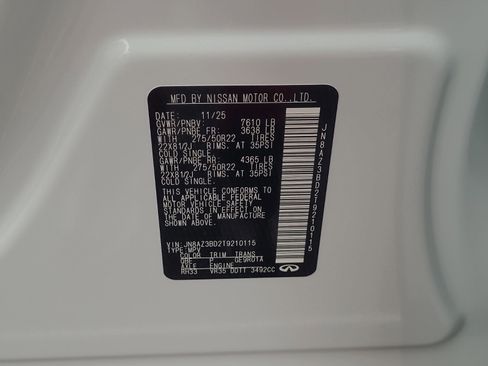 New 2026 INFINITI QX80 Luxe image 21