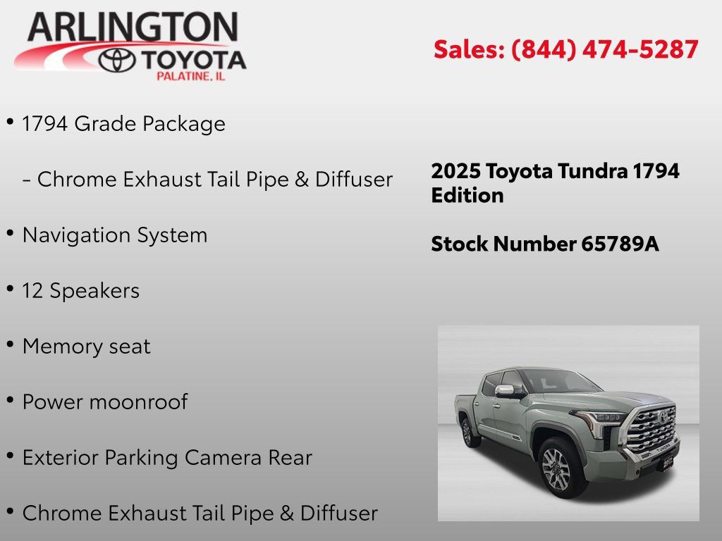 Used 2025 Toyota Tundra 1794 Edition AWD/4WD image 2