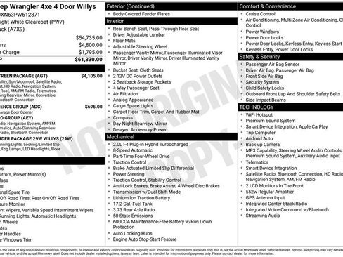 Used 2023 Jeep Wrangler Unlimited w/ Sun & Screen Package AWD/4WD image 6