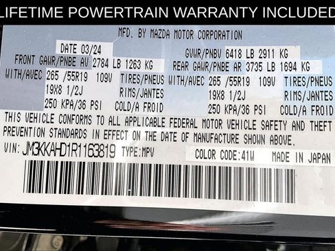 Used 2024 MAZDA CX-90 3.3 Turbo w/ Select Package image 42