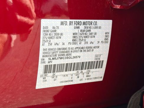 Used 2025 Lincoln Aviator Reserve w/ Jet Appearance Package RWD image 36