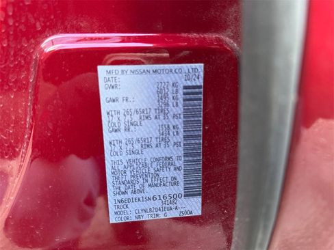 Certified 2025 Nissan Frontier SV image 24