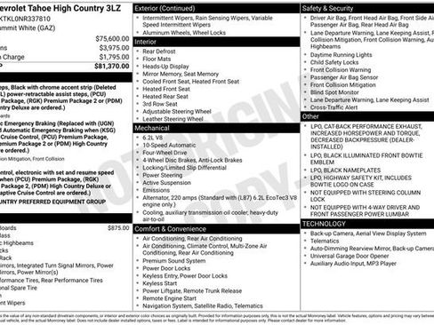 Used 2022 Chevrolet Tahoe High Country image 2