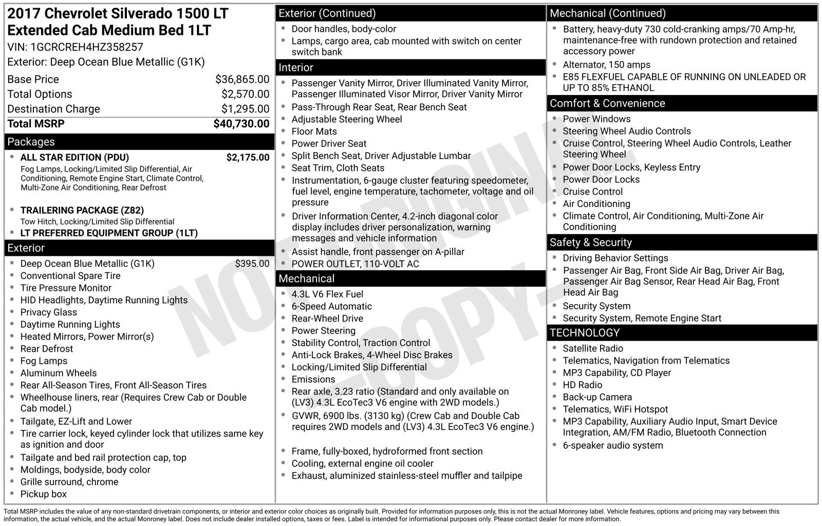 Used 2017 Chevrolet Silverado 1500 LT w/ All Star Edition RWD image 17