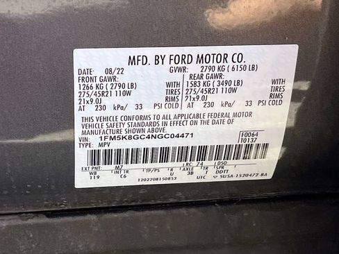 Used 2022 Ford Explorer ST w/ Equipment Group 401A AWD/4WD image 34