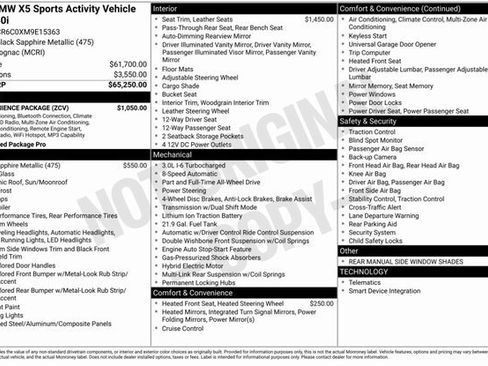 Used 2021 BMW X5 xDrive40i w/ Convenience Package image 3