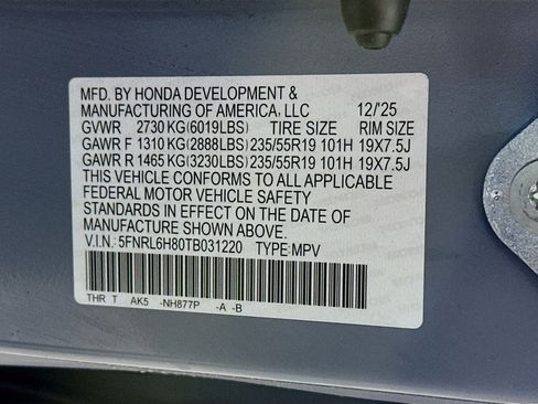 New 2026 Honda Odyssey Touring image 33