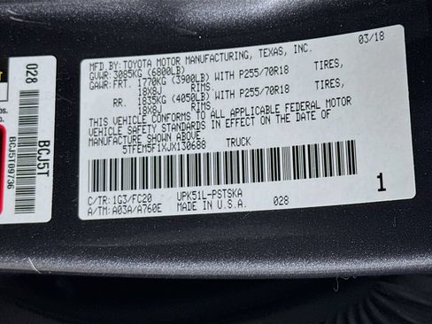 Used 2018 Toyota Tundra SR5 w/ SR5 Upgrade Package RWD image 31
