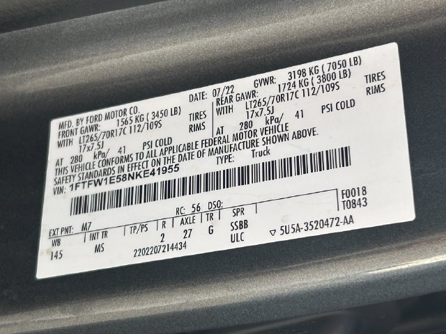 Used 2022 Ford F150 XLT w/ Equipment Group 301A Mid AWD/4WD image 37