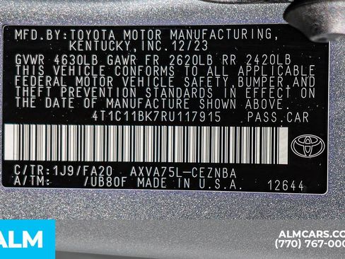 Used 2024 Toyota Camry LE w/ Cold Weather Package AWD/4WD image 55