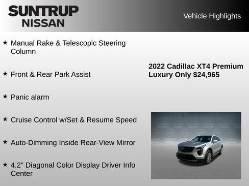 Used 2022 Cadillac XT4 Premium Luxury w/ Safety Alert Package AWD/4WD image 16