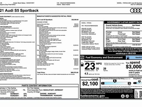 Used 2021 Audi S5 Premium Plus w/ Premium Plus Package image 9