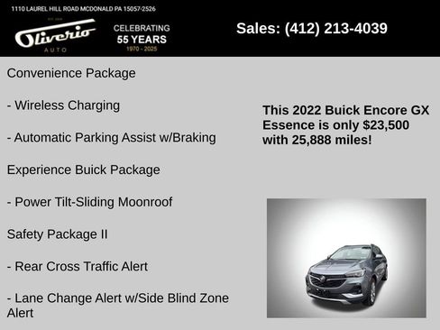 Used 2022 Buick Encore GX Essence w/ Advanced Technology Package image 10
