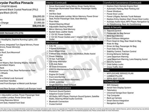 New 2026 Chrysler Pacifica Pinnacle image 9