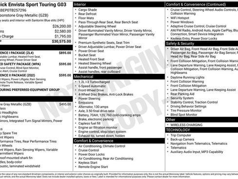 New 2026 Buick Envista Sport Touring w/ Convenience I Package FWD image 4