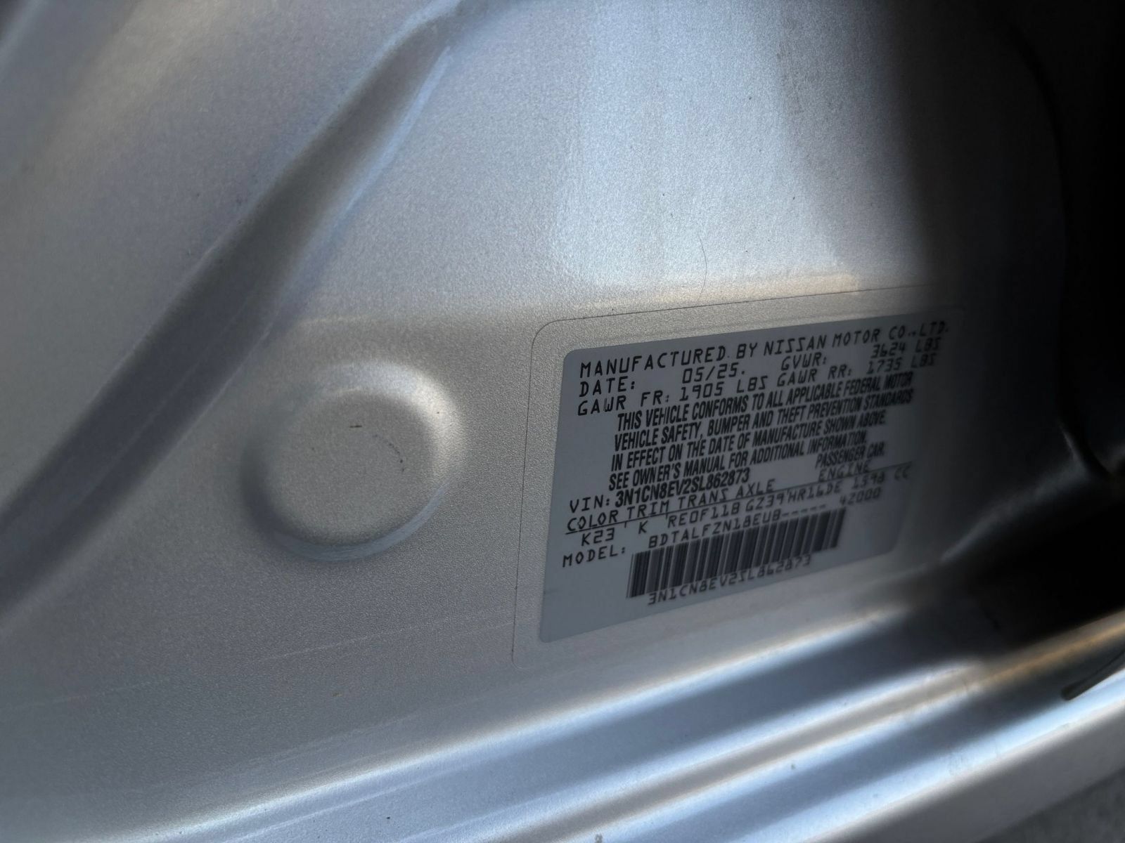 Used 2025 Nissan Versa SV FWD image 27