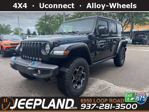 Used 2021 Jeep Wrangler Unlimited Rubicon 4xe w/ Cold Weather Group AWD/4WD image 1