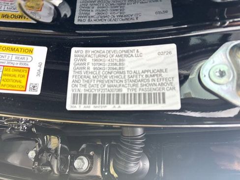 New 2026 Honda Accord LX image 30