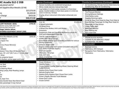 Used 2017 GMC Acadia SLE w/ Driver Alert Package I image 39