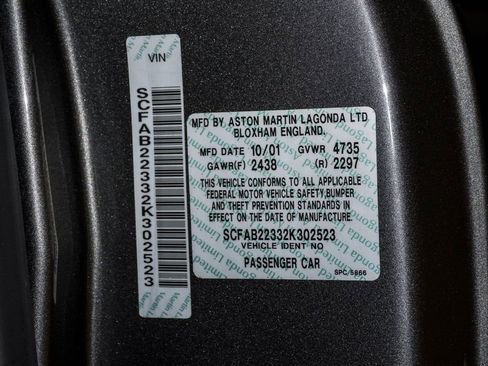 Used 2002 Aston Martin DB7 Vantage RWD image 37