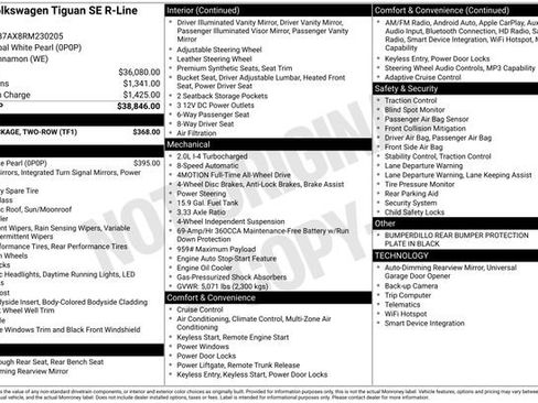 Used 2024 Volkswagen Tiguan SE R-Line w/ MDO Package, Two-Row AWD/4WD image 26