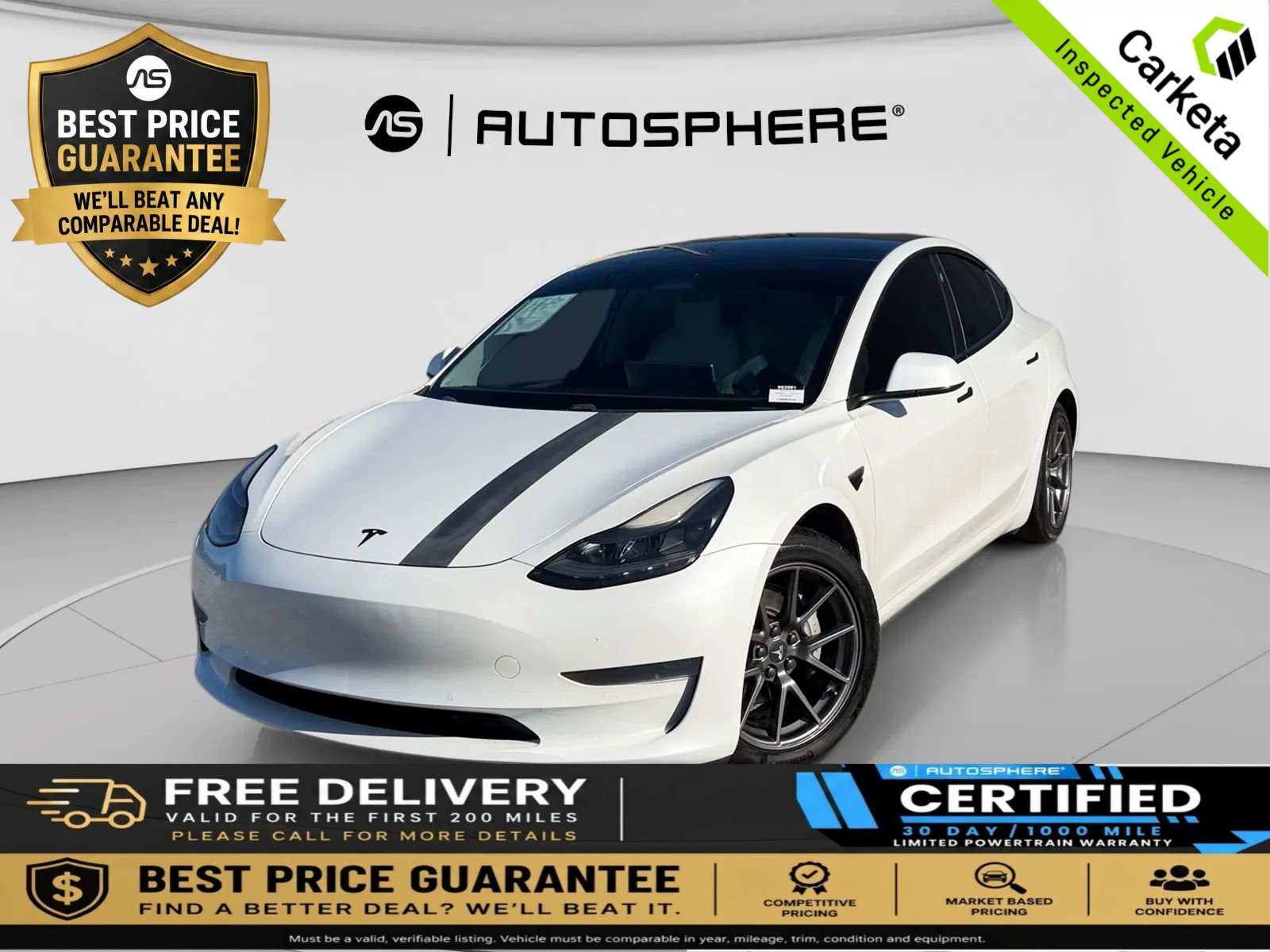 Used 2021 Tesla Model 3 Standard Range Plus RWD image 1