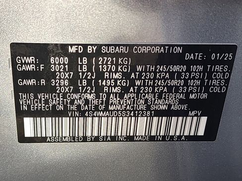 Certified 2025 Subaru Ascent Touring w/ Popular Package #1 image 37