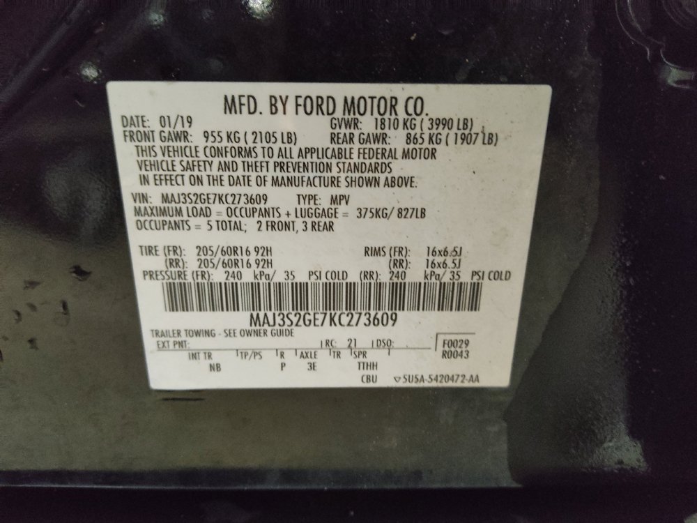 Used 2019 Ford EcoSport SE FWD image 33