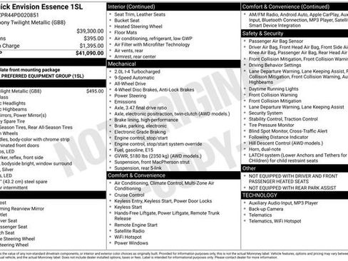 Certified 2023 Buick Envision Essence AWD/4WD image 31