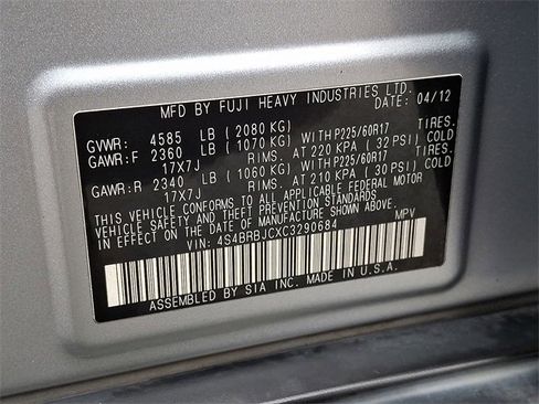 Used 2012 Subaru Outback 2.5i Limited image 25