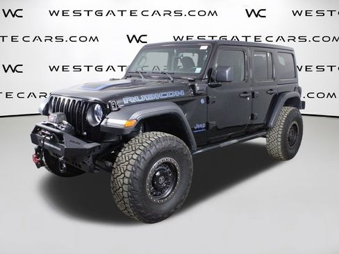 Used 2023 Jeep Wrangler Unlimited Rubicon 4xe w/ Cold Weather Group image 1