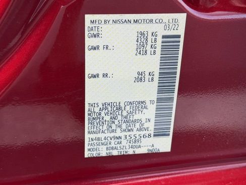 Used 2022 Nissan Altima 2.5 SR FWD image 11