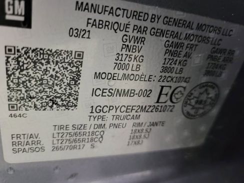 Used 2021 Chevrolet Silverado 1500 Custom Trail Boss image 36