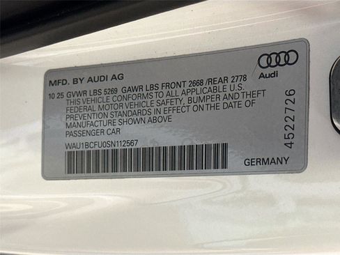 Certified 2025 Audi A5 2.0T Premium w/ Convenience Package AWD/4WD image 33
