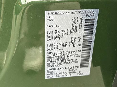 New 2026 Nissan Frontier PRO-4X AWD/4WD image 32