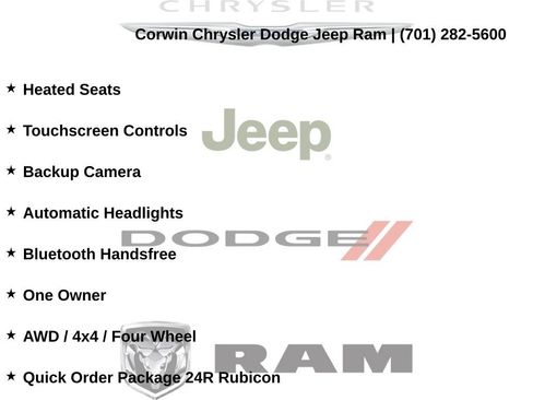 Certified 2025 Jeep Wrangler Unlimited Rubicon w/ XTREMEE 35" Tire Package image 8