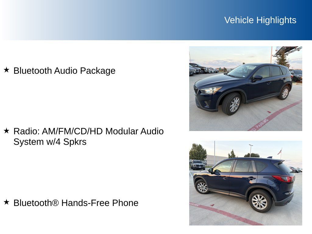 Used 2013 MAZDA CX-5 Sport w/ Bluetooth Audio Pkg FWD image 5