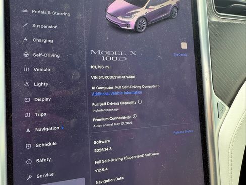 Used 2017 Tesla Model X 100D AWD/4WD image 8