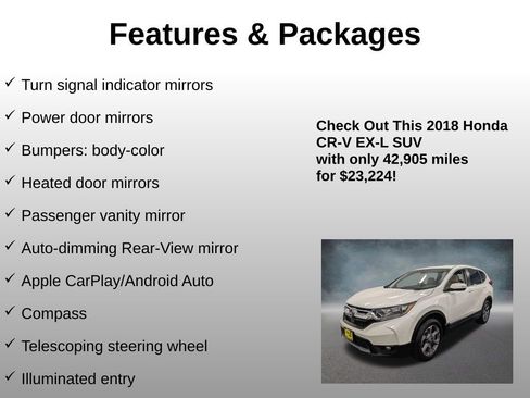 Certified 2018 Honda CR-V EX-L image 24