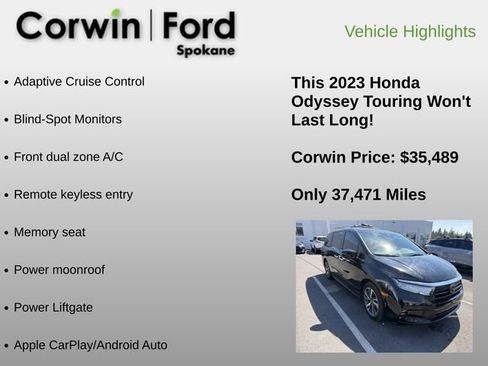 Used 2023 Honda Odyssey Touring image 6
