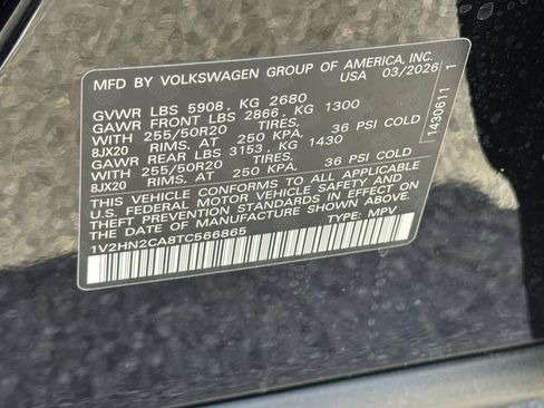 New 2026 Volkswagen Atlas SE AWD/4WD image 16
