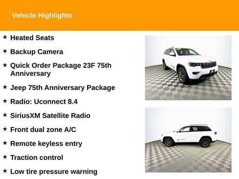 Used 2016 Jeep Grand Cherokee Laredo 75th Anniversary image 2