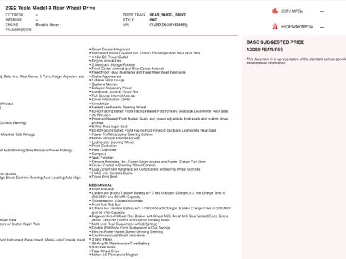 Used 2022 Tesla Model 3 image 2