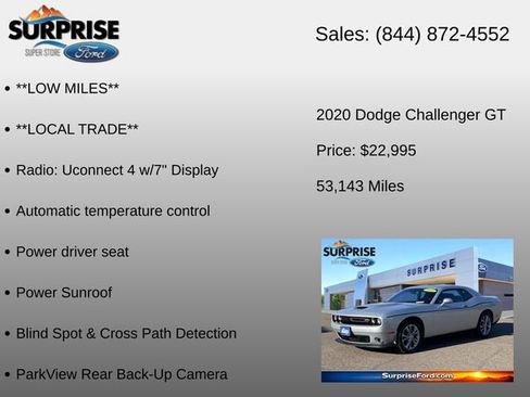 Used 2020 Dodge Challenger GT w/ Driver Convenience Group AWD/4WD image 12