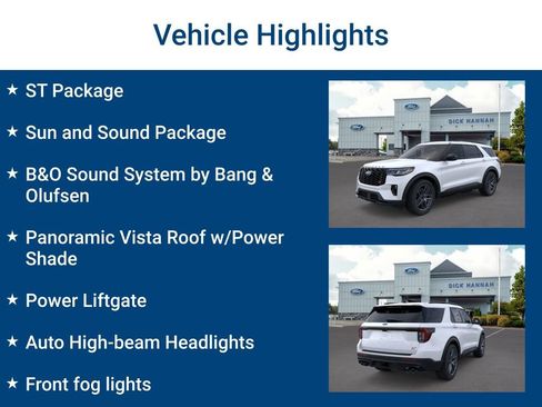 New 2025 Ford Explorer ST w/ Sun And Sound Package image 3