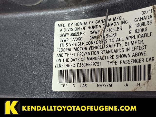 Used 2016 Honda Civic EX-T image 10