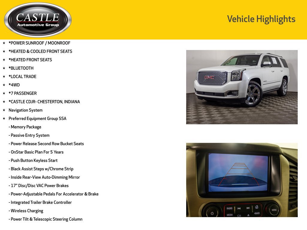 Used 2016 GMC Yukon Denali w/ Open Road Package AWD/4WD image 3