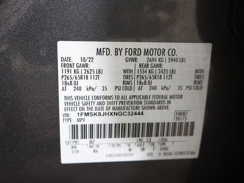 Used 2022 Ford Explorer Timberline w/ Timberline Technology Package AWD/4WD image 64