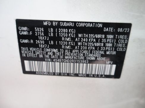 Used 2024 Subaru Outback Limited XT image 42